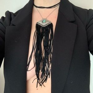 Free People Opal and Tassel Choker